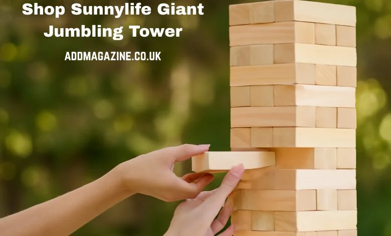 Unleash Fun with the Shop Sunnylife Giant Jumbling Tower